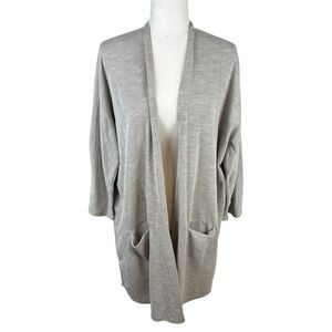 DONNI. Grey Ribbed Cardigan Size OSFA NWT